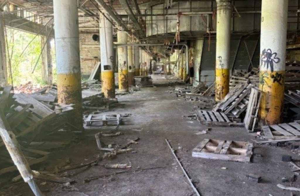 Former National Acme property before demolition.